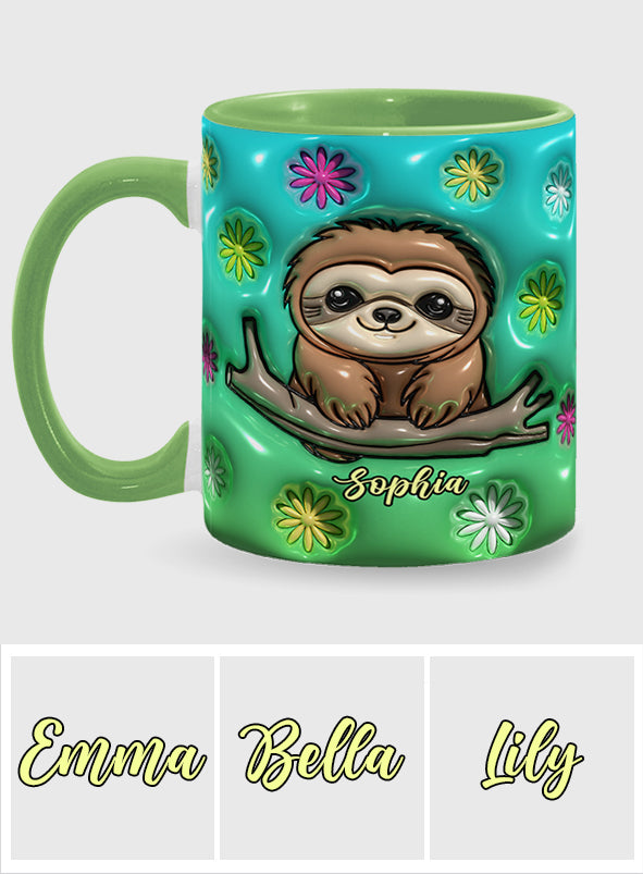 Mug personnalisé paresseux mignon
