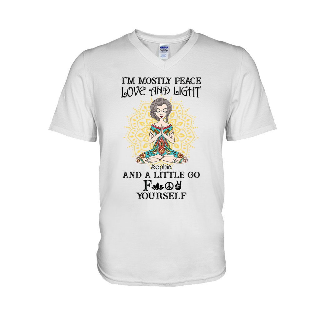 Je suis avant tout paix, amour et lumière - T-shirt et sweat à capuche de yoga personnalisés