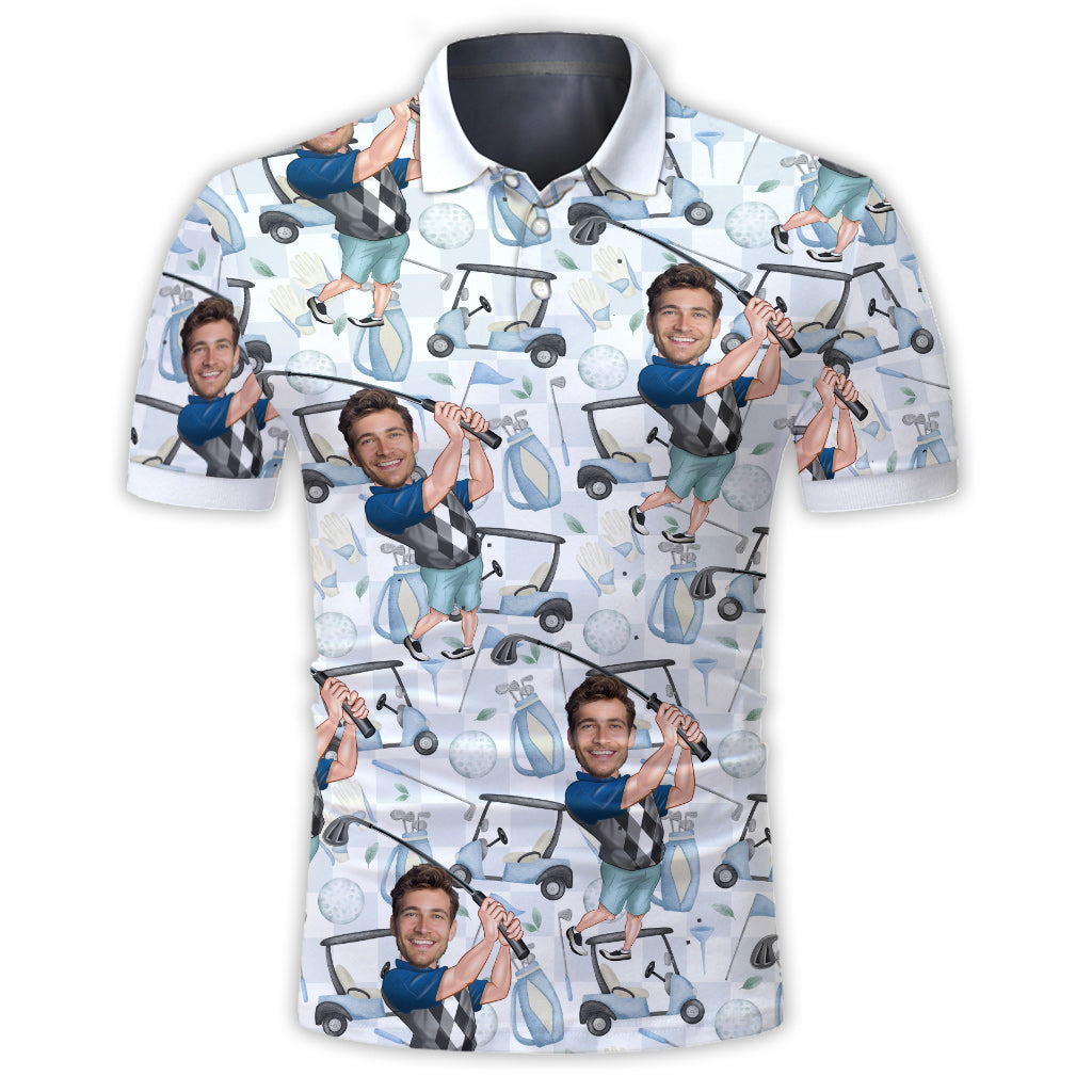 The Best Gift For Golf Dad, Uncle, Husband... - Personalized Golf Polo Shirt