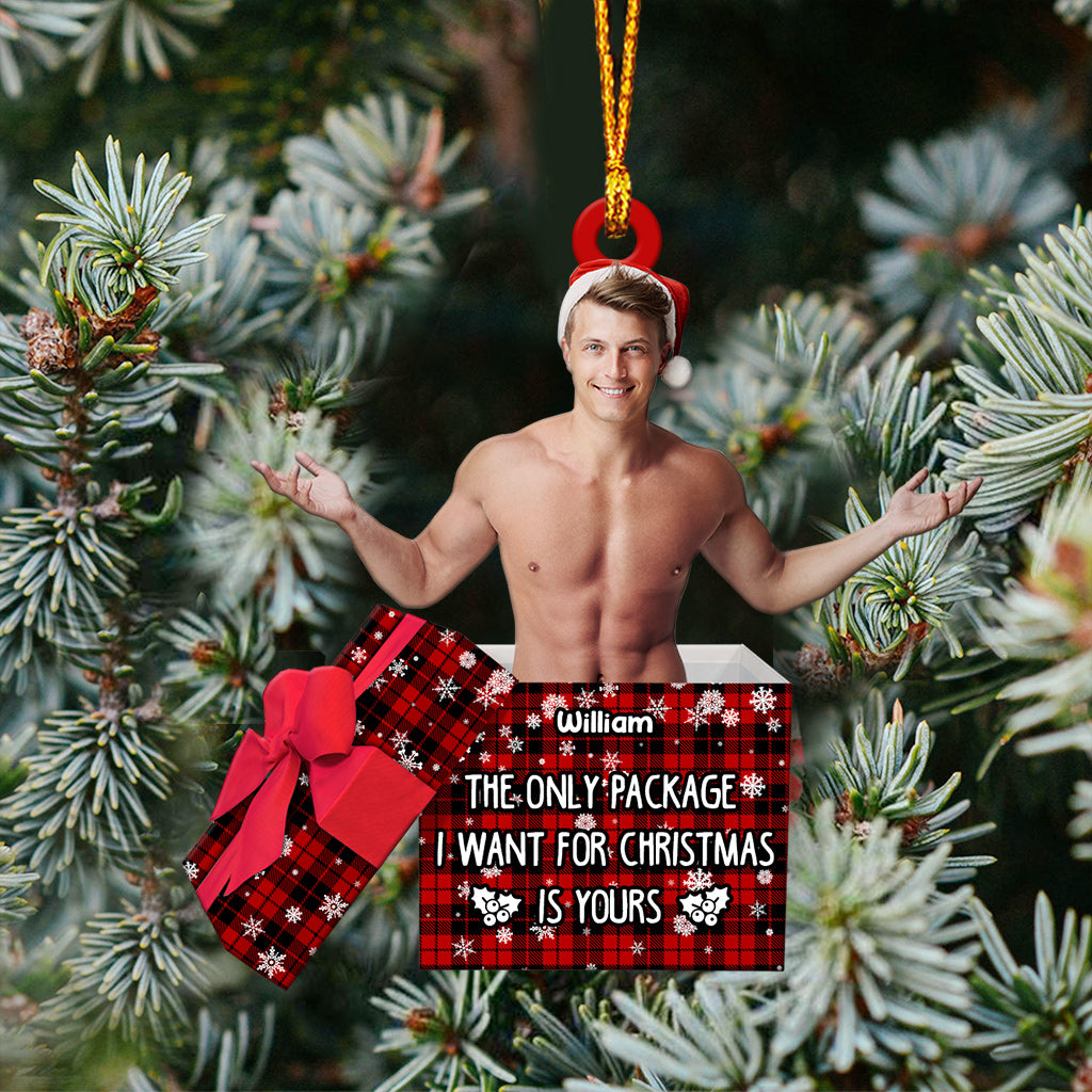 Le seul cadeau que je veux pour Noël, c'est le tien - Ornement personnalisé pour couple