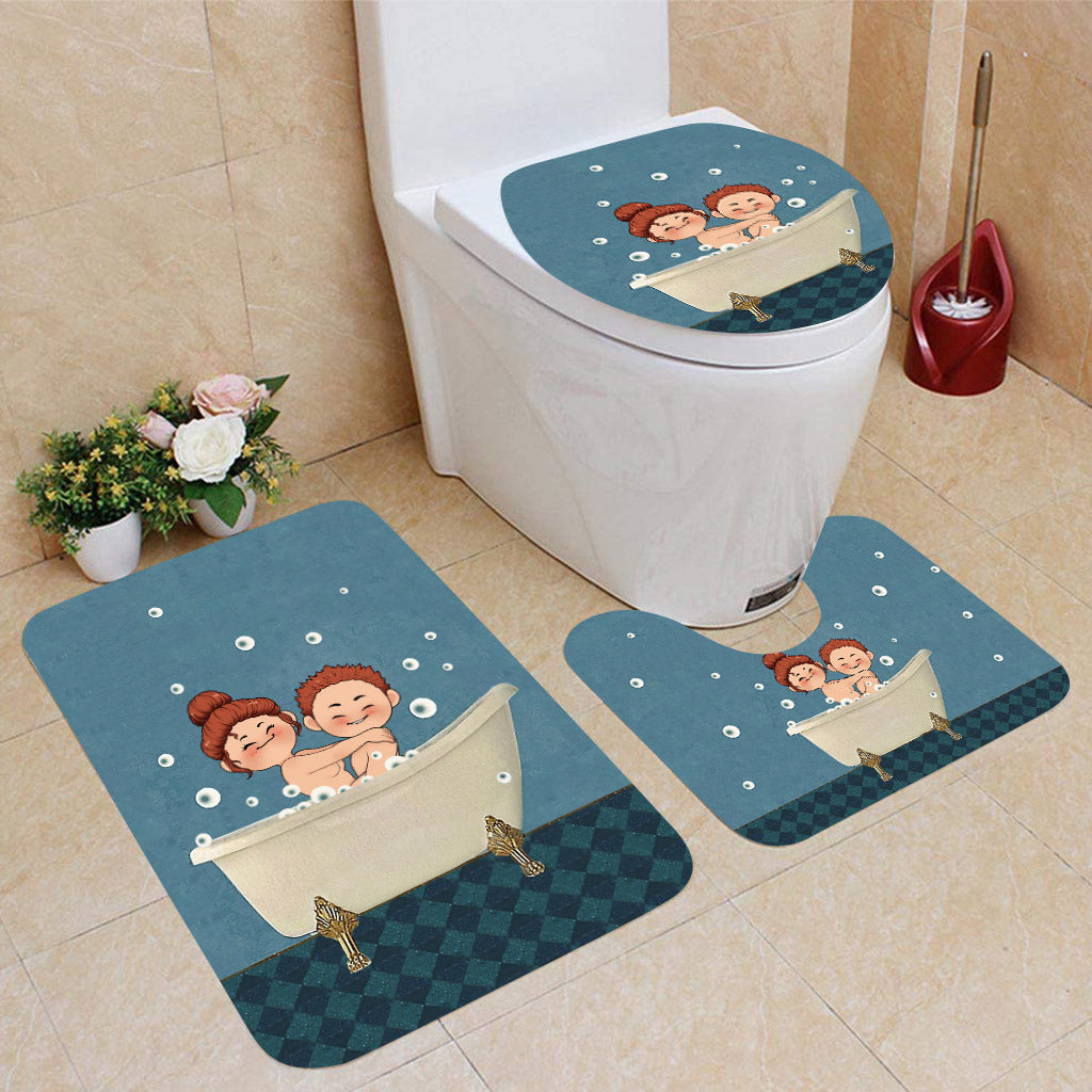 Get Nakey - Ensemble rideau et tapis de bain personnalisés pour couples