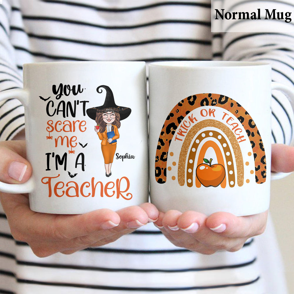 Tu ne peux pas me faire peur, je suis enseignant(e) ! – Mug personnalisé pour enseignants