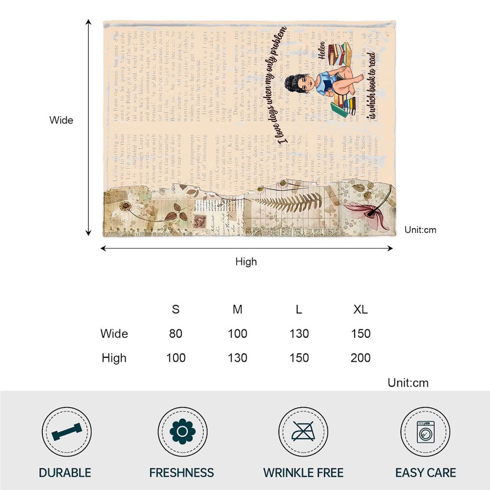 Voici ma couverture de lecture - Cadeau de lecture pour maman, fille, petite amie, épouse - Couverture personnalisée