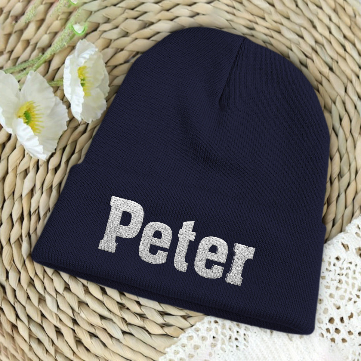 Bonnet brodé personnalisé pour papa - Nom personnalisé