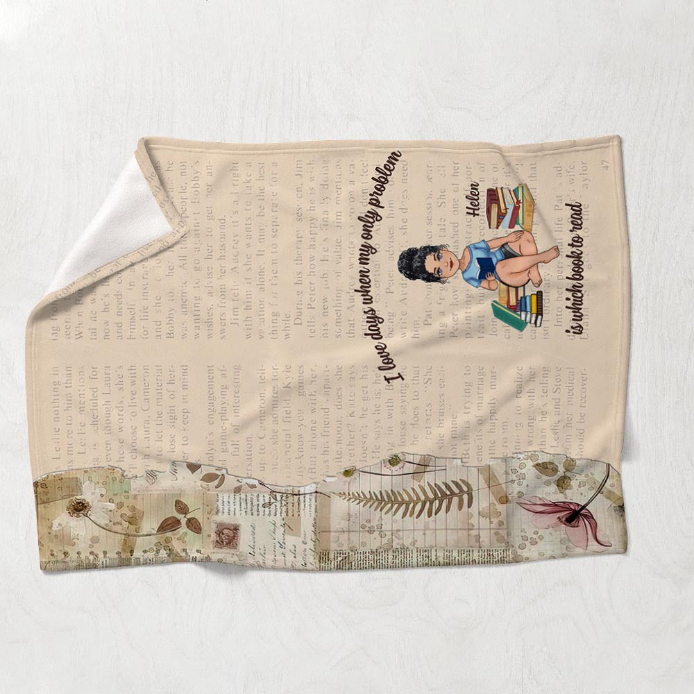 Voici ma couverture de lecture - Cadeau de lecture pour maman, fille, petite amie, épouse - Couverture personnalisée