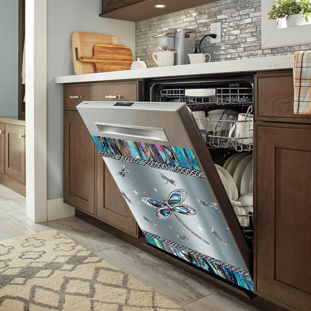Mystery Dragonfly - Couvercle de lave-vaisselle Libellule