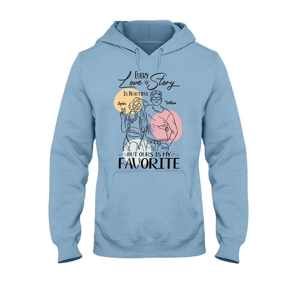 Every Love Story Is Beautiful - Personalized Couple T-shirt And Hoodie