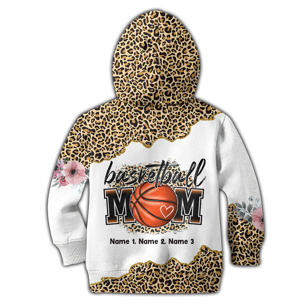 Basketball Mom Leopard - Personalized Basketball All Over Shirt
