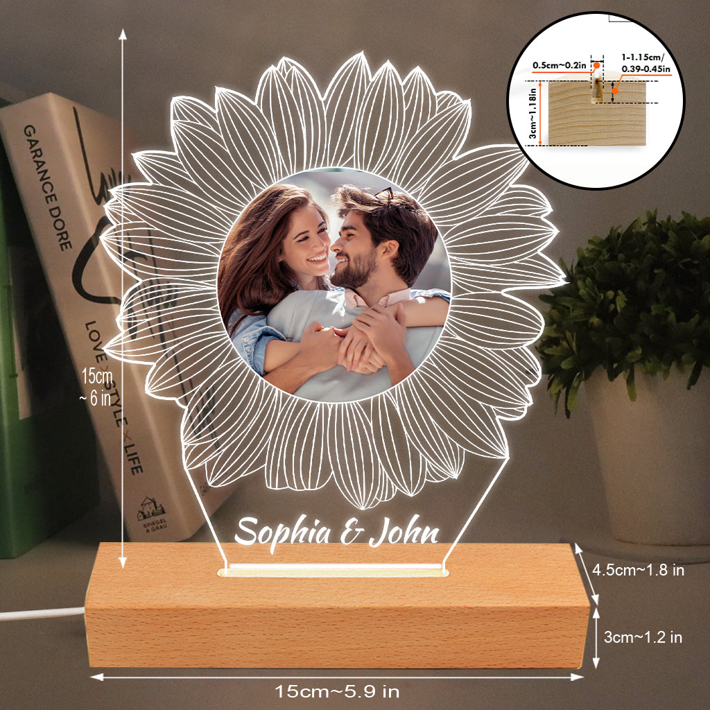 Tu es mon rayon de soleil - Cadeau pour maman, grand-mère, sœur, fille, fils, frère, grand-père, papa, épouse, époux, ami(e) - Plaque lumineuse personnalisée