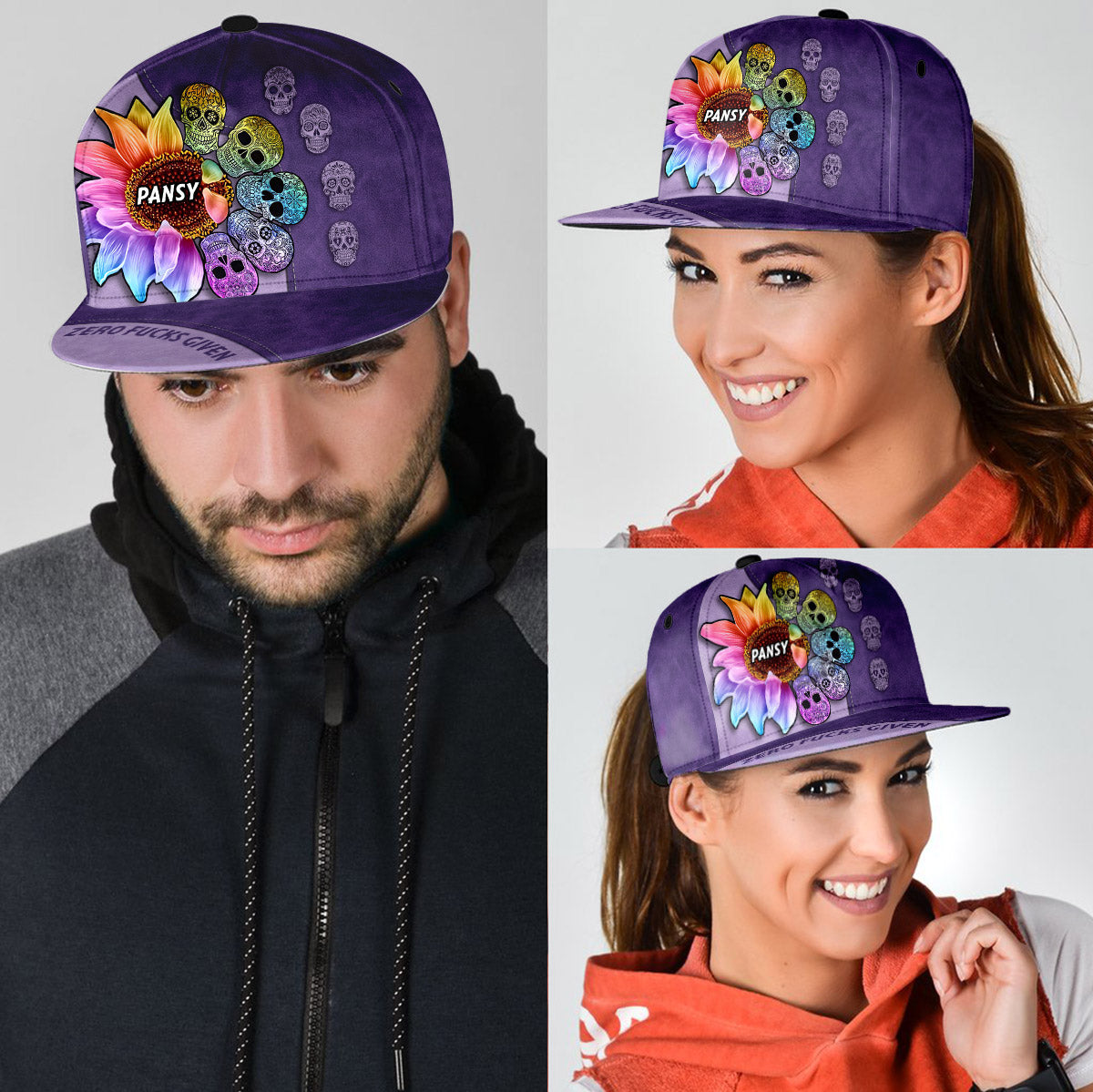 Zéro F Given - Casquette personnalisée tête de mort