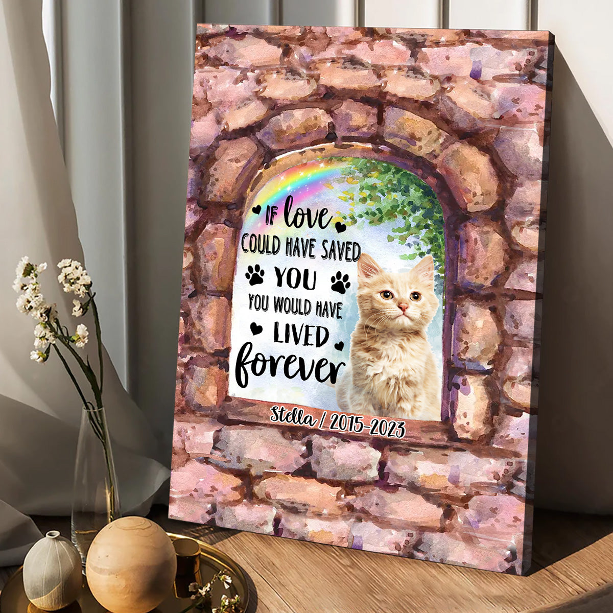 Plus à mes côtés - Toile et affiche personnalisées pour chien