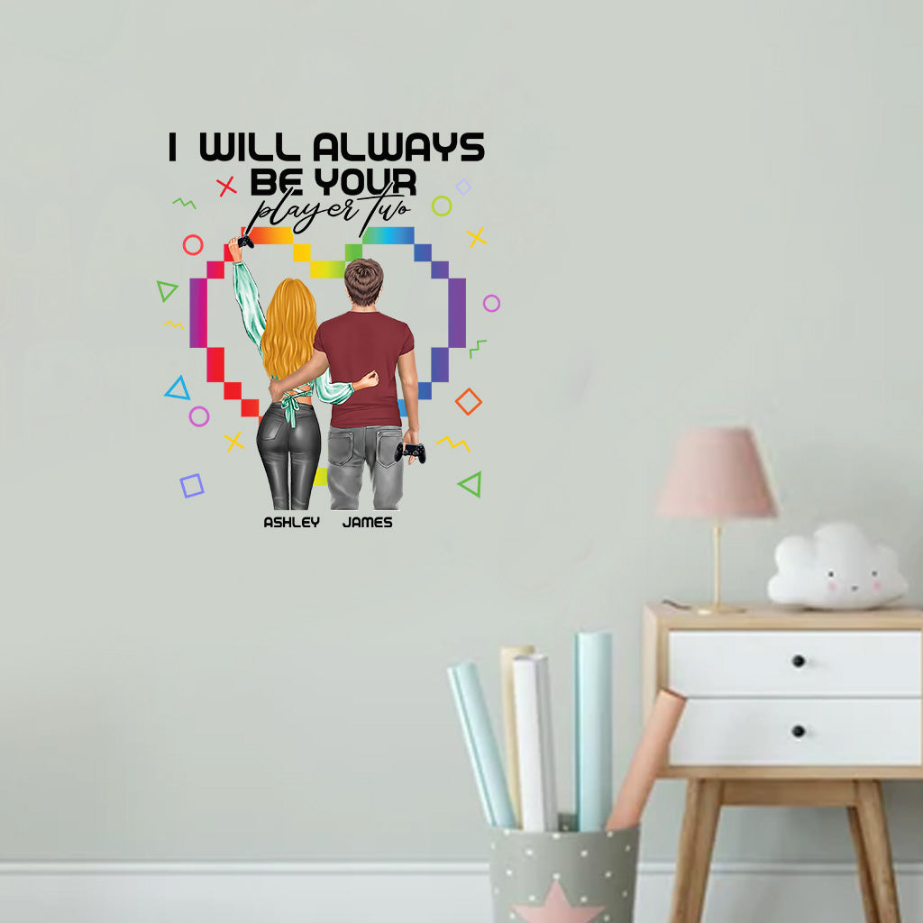 Je serai toujours ton joueur 2 - Autocollant de jeu vidéo personnalisé