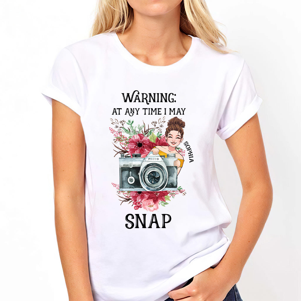 Je peux prendre des photos à tout moment - T-shirt et sweat à capuche personnalisés
