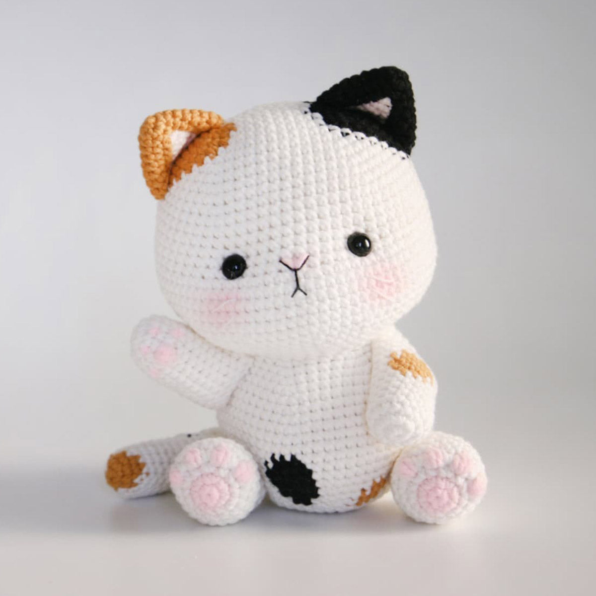 Chat amigurumi au crochet - Cadeau pour les amoureux des chats - Poupée tricotée à la main personnalisée