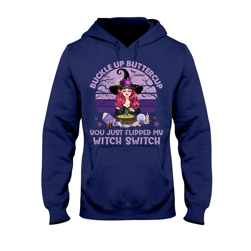 Buckle Up Buttercup - Personalized Witch T-shirt & Hoodie
