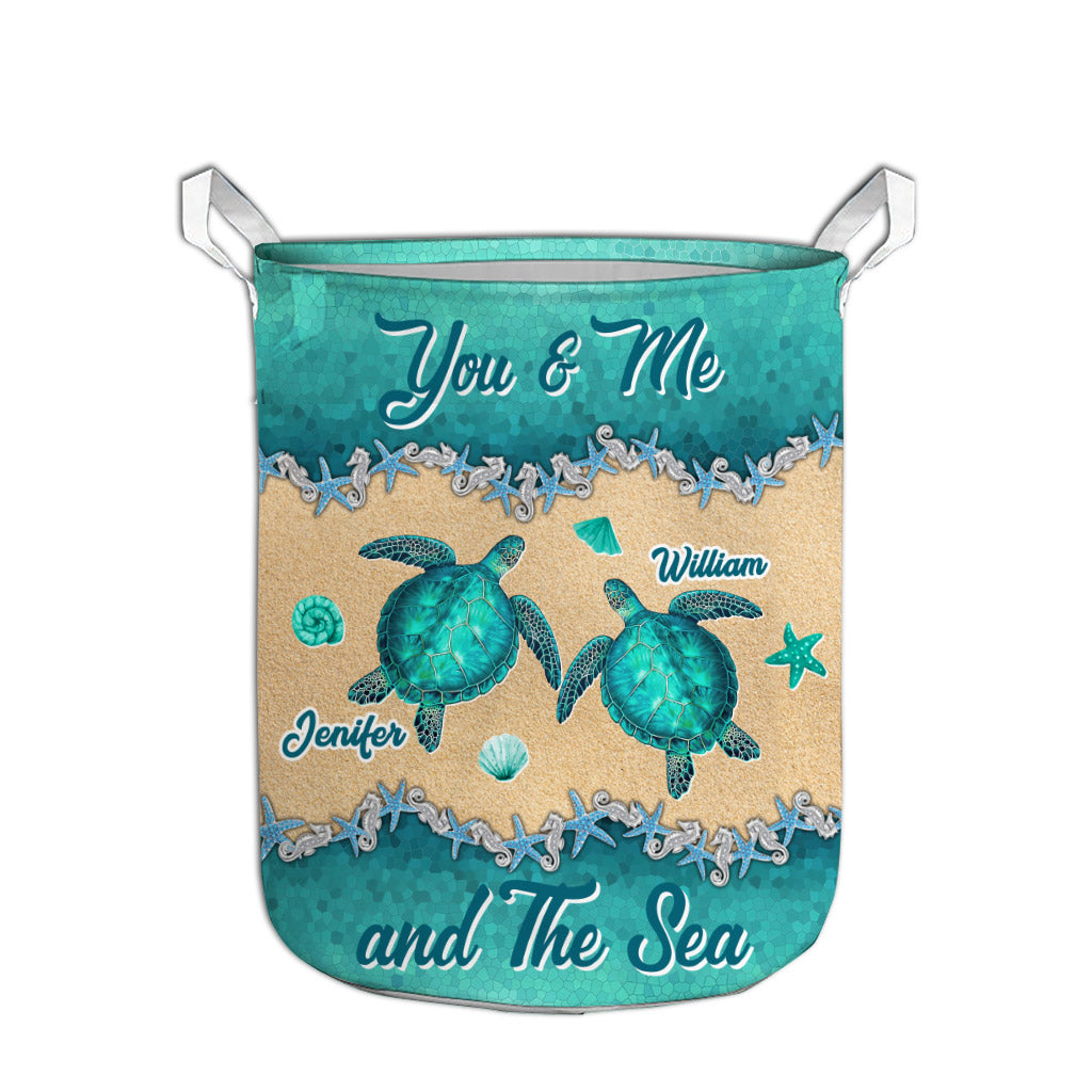 Salty Lil' Beach - Panier de rangement personnalisé pour tortues