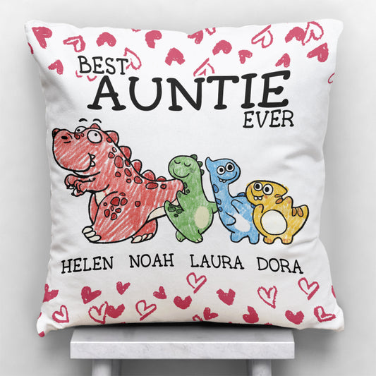 Le meilleur Mimisaurus de tous les temps - Cadeau pour grand-mère, maman, tante - Coussin décoratif personnalisé