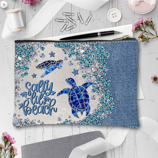 Turtle Bling - Personalized Turtle Pouch