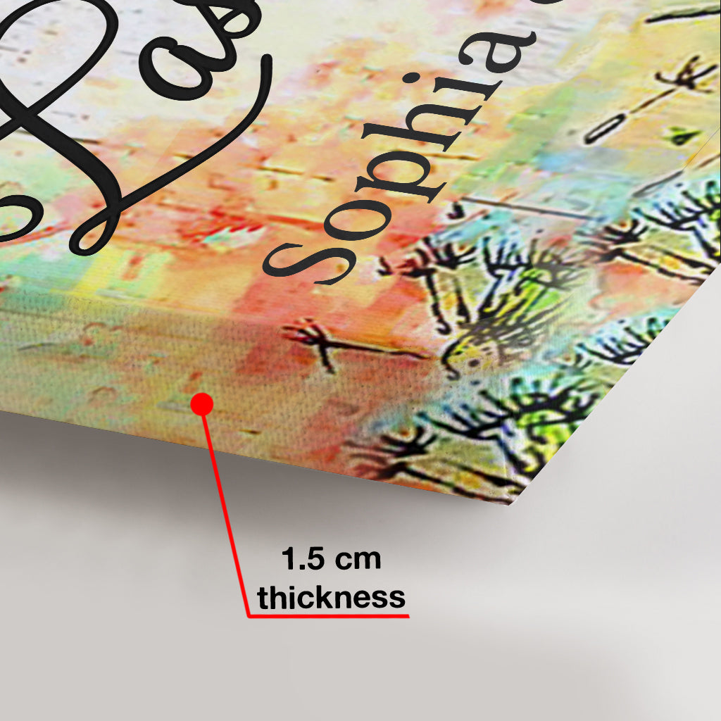 Couple aquarelle - Toile et affiche personnalisées pour couple