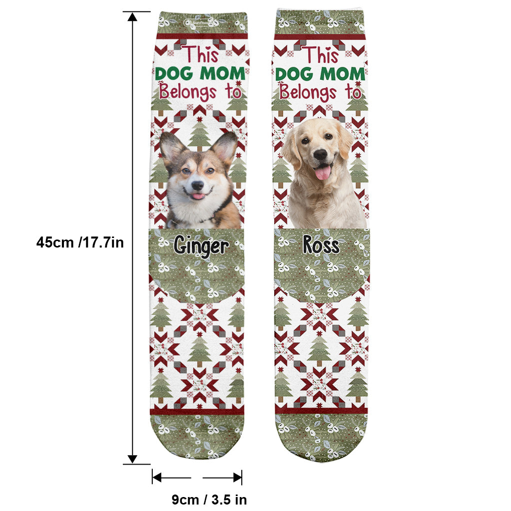 Maman de chien - Cadeau pour les amoureux des chiens - Chaussettes personnalisées