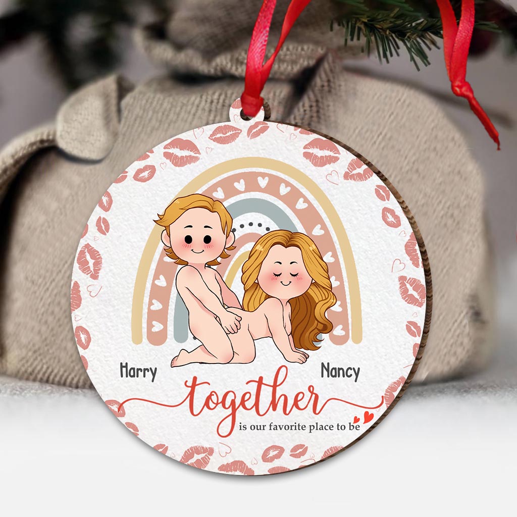 Together Is Our Favorite Place To Be - Personalized Couple Ornament