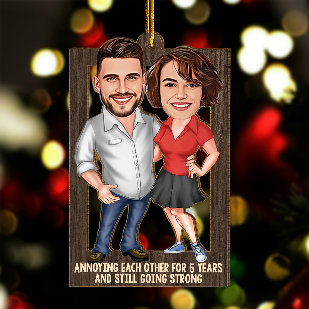 Annoying Each Other - Personalized Couple Ornament
