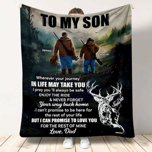 À mon fils - Couverture de chasse personnalisée