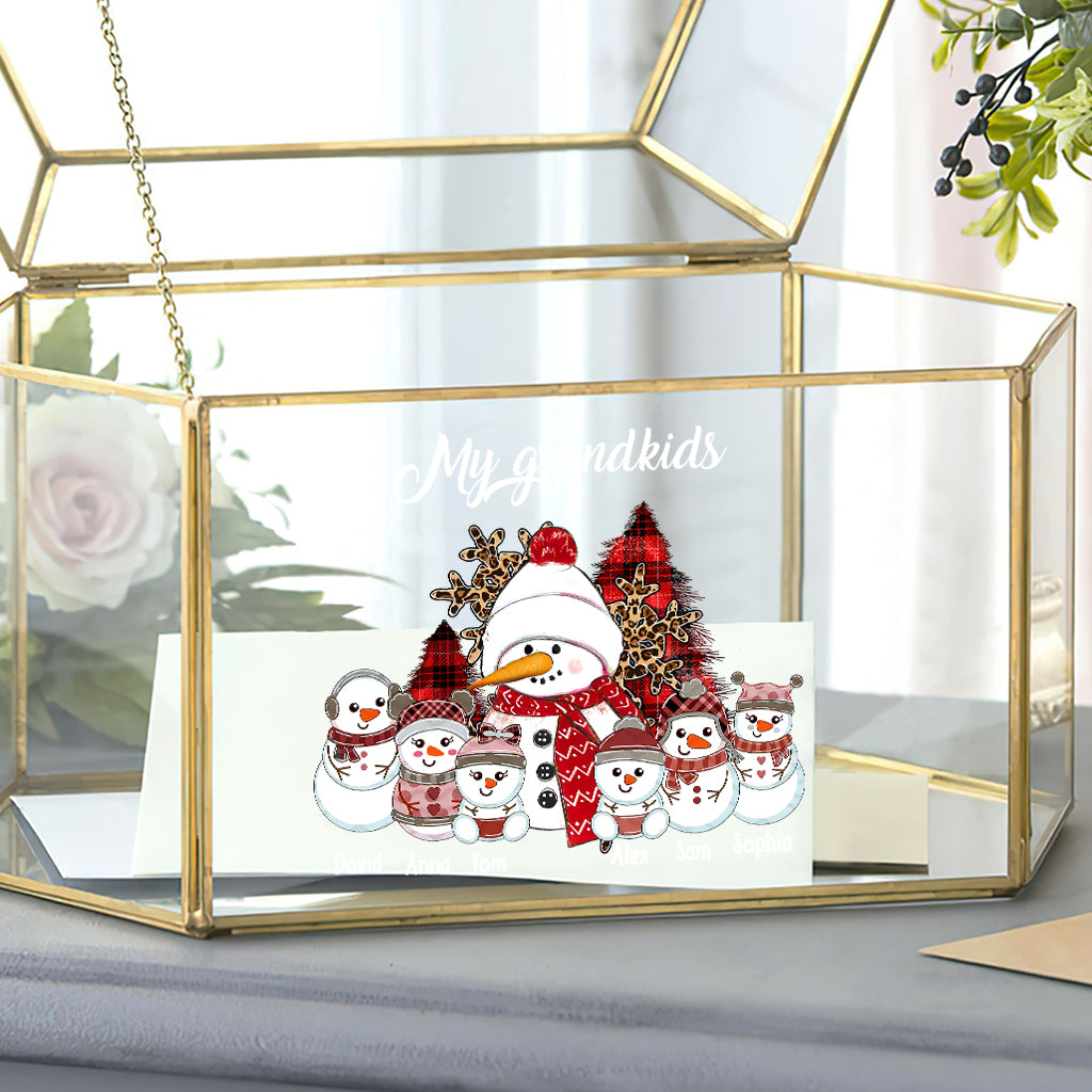 Notre Noël - Autocollant personnalisé pour grand-mère