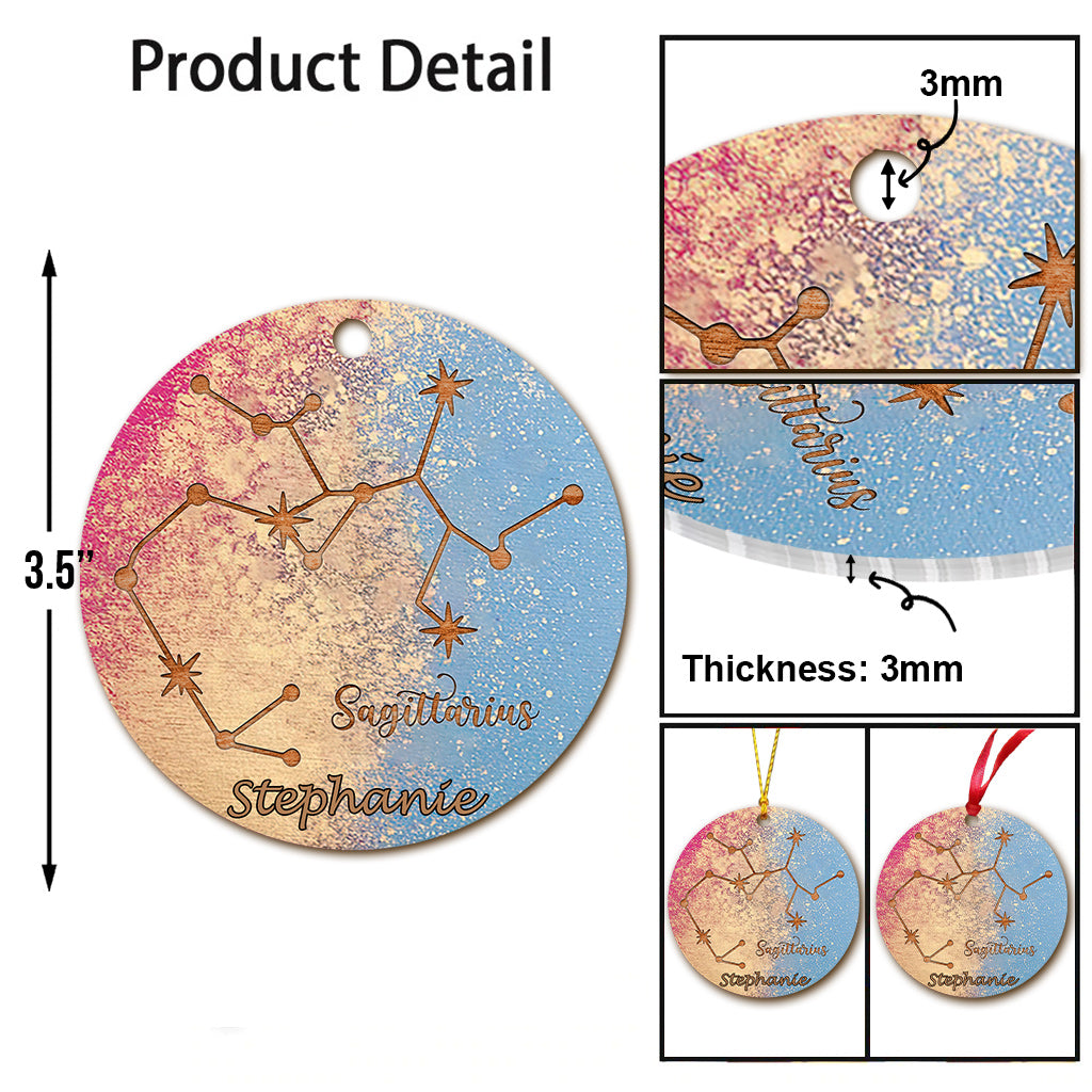 Ornement du zodiaque - Ornement horoscope personnalisé
