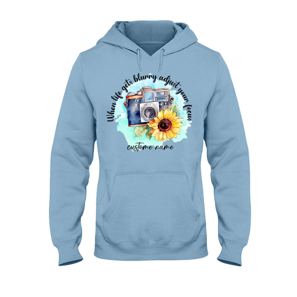 Quand la vie devient floue, ajustez votre mise au point - T-shirt et sweat à capuche personnalisés avec photographie