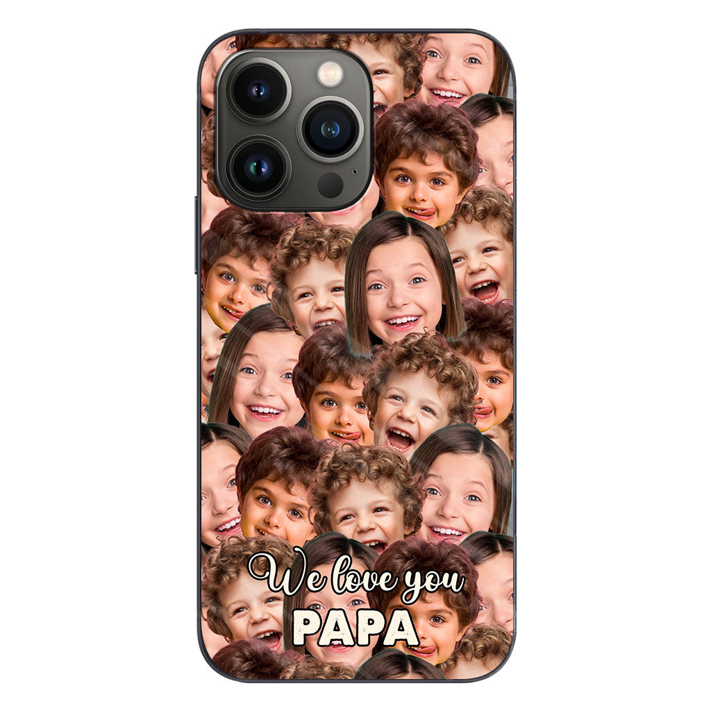 Je t'aime papa - Cadeau pour papa, grand-mère, grand-père, maman, oncle, tante, frère, sœur, fils, fille, petite-fille, petit-fils, mari, femme, petit ami, petite amie - Coque de téléphone personnalisée