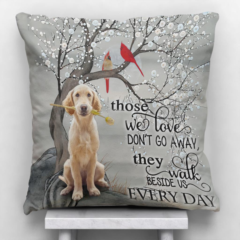 Tes ailes étaient prêtes, mais mon cœur ne l'était pas - Coussin décoratif personnalisé pour chien