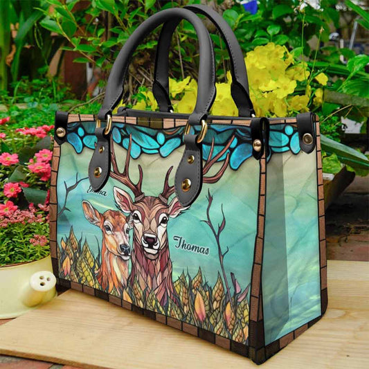 Toi et moi, on gère ça - Sac à main de chasse personnalisé en cuir