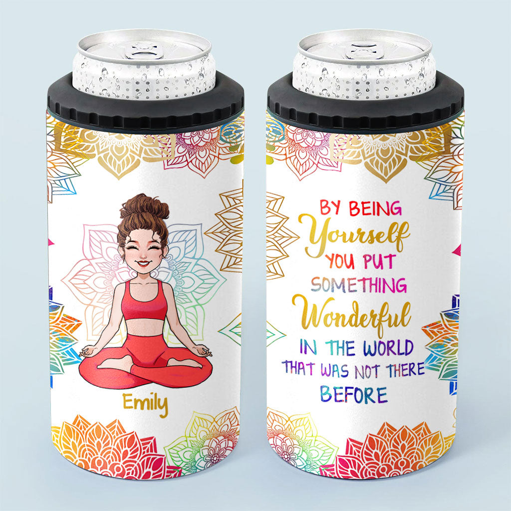 Soyez vous-même - Refroidisseur de canettes de yoga personnalisé