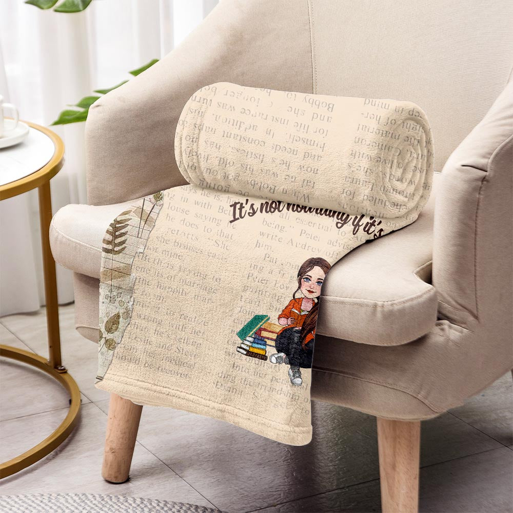 Voici ma couverture de lecture - Cadeau de lecture pour maman, fille, petite amie, épouse - Couverture personnalisée