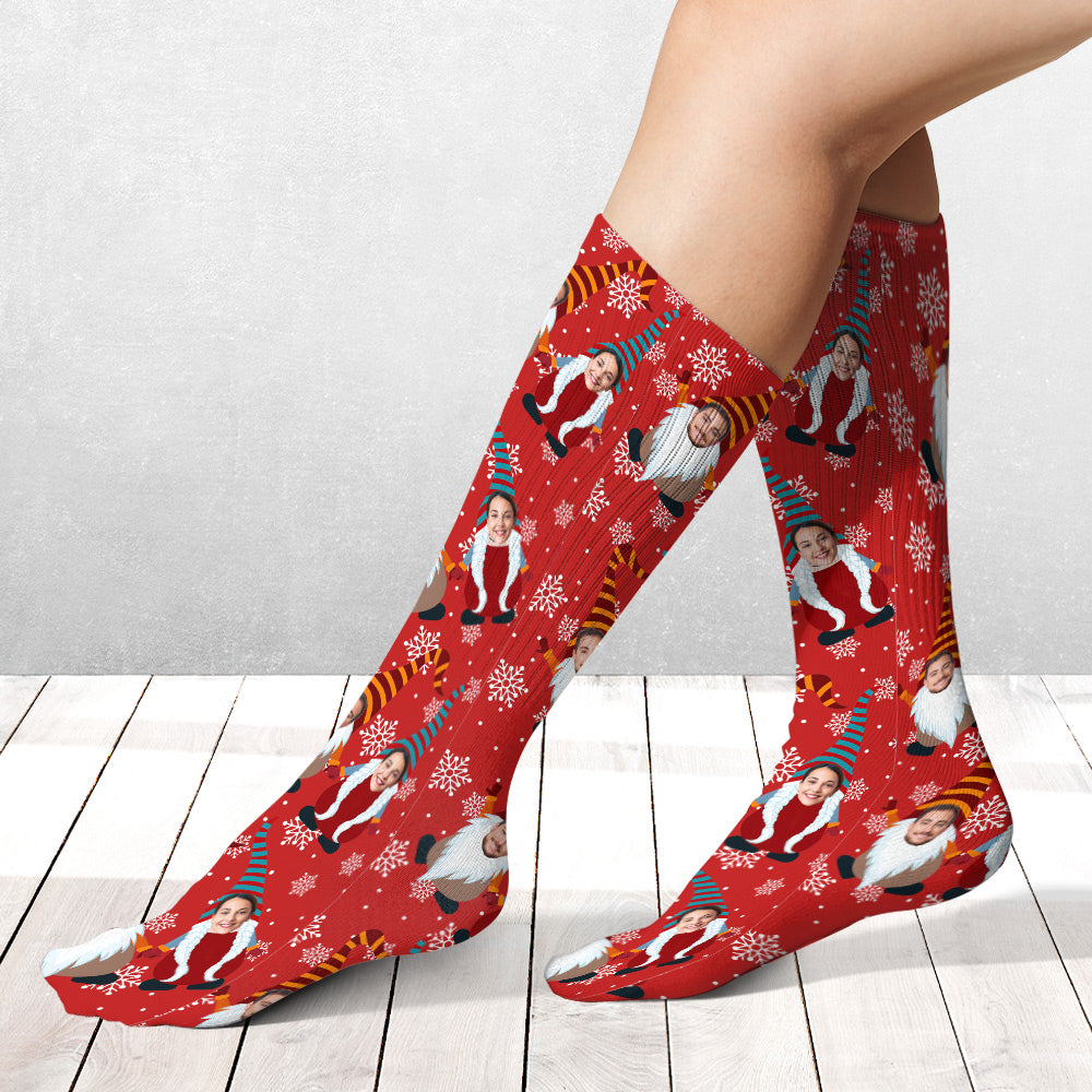 Joyeux Noël - Chaussettes personnalisées pour couples