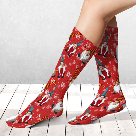 Joyeux Noël - Chaussettes personnalisées pour couples