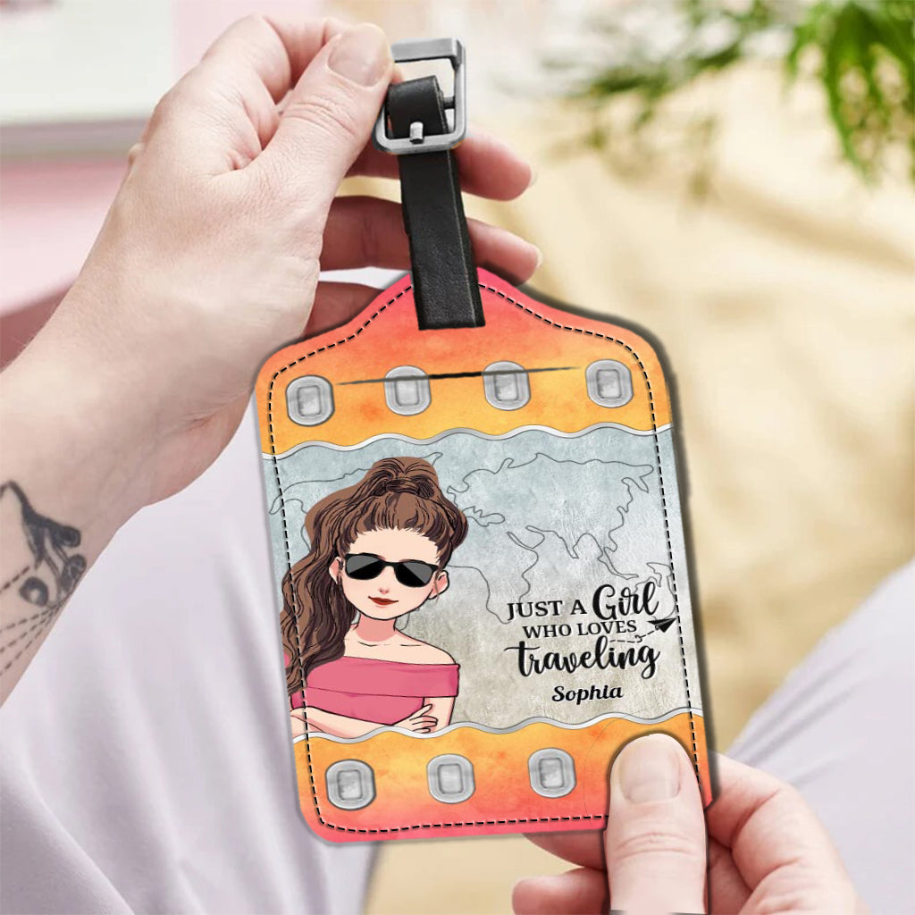 Il est temps de vivre une nouvelle aventure ! – Cadeau de voyage pour maman, fille, petite-fille, épouse, petite amie, amie – Étiquette à bagages en cuir personnalisée