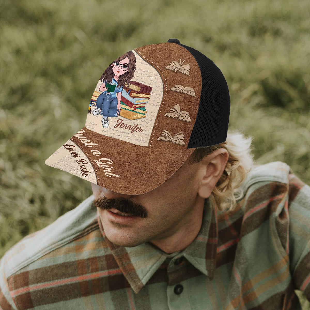 Just A Girl Who Loves Books - Personalized Book Trucker Hat