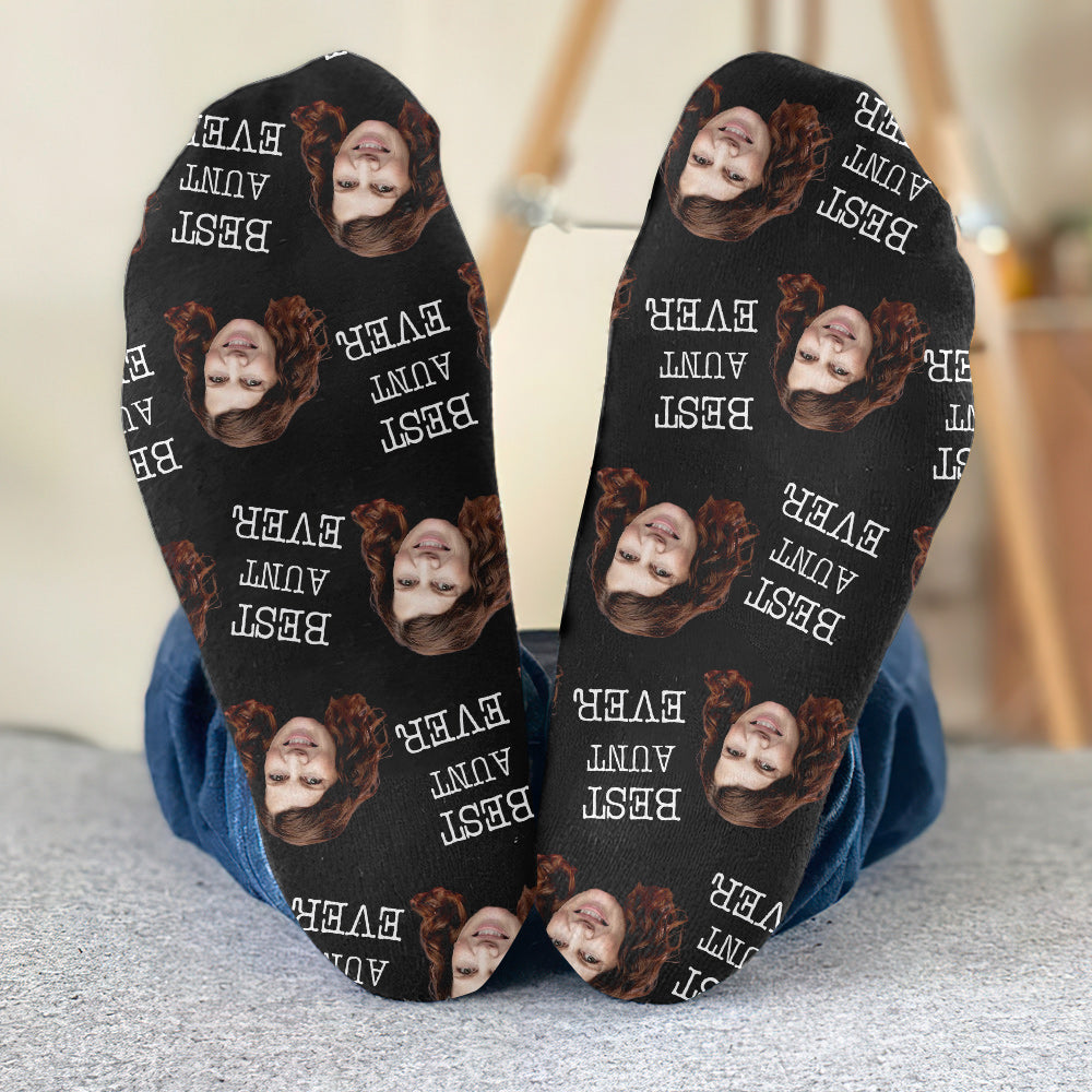 Custom Face - Personalized Aunt Socks