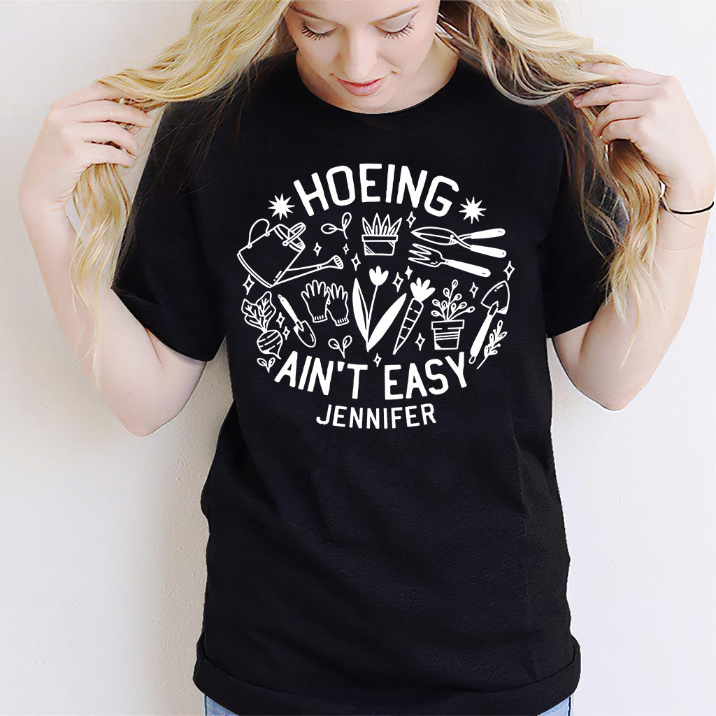 Le binage, c'est pas facile ! – T-shirt et sweat à capuche personnalisés sur le thème du jardinage