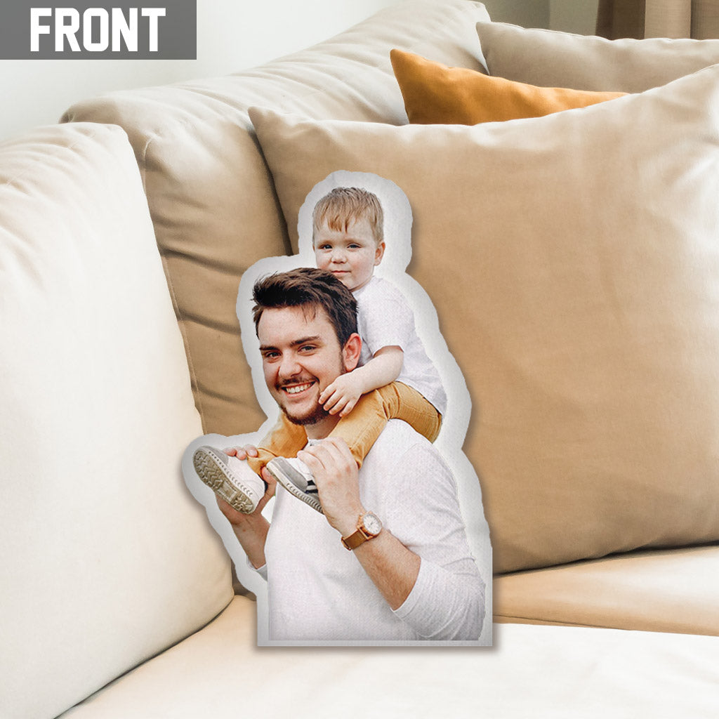 Coussin humanoïde personnalisé avec photo - Coussin en forme de beau-père personnalisé