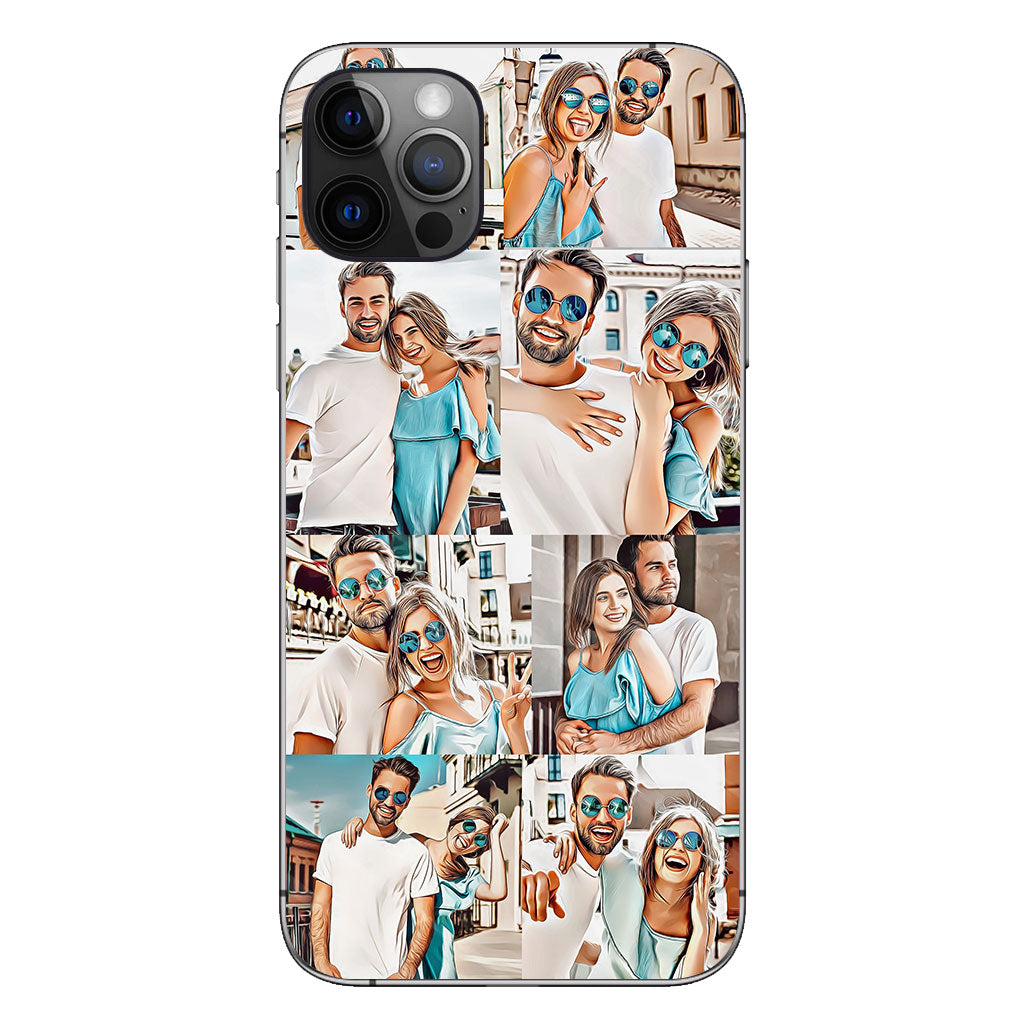 Cartoonize Photos Collage - gift for boyfriend, girlfriend, husband, wife - Personalized Phone Case