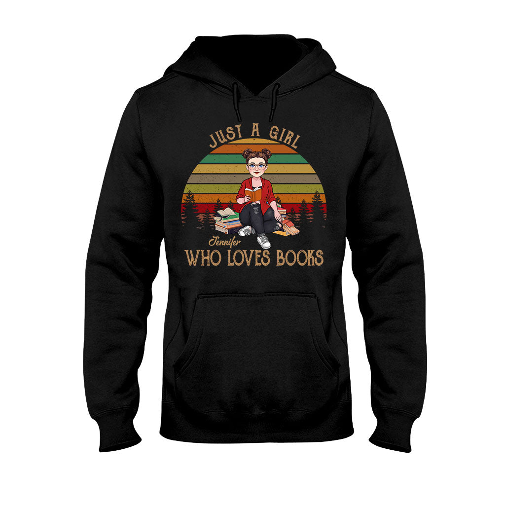 Juste une fille qui aime les livres - T-shirt et sweat à capuche personnalisés « Juste une fille qui aime les livres »