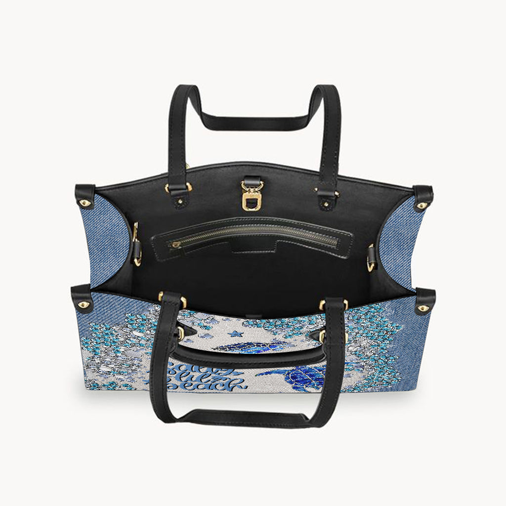 Sac à main en cuir de tortue personnalisé Turtle Bling -