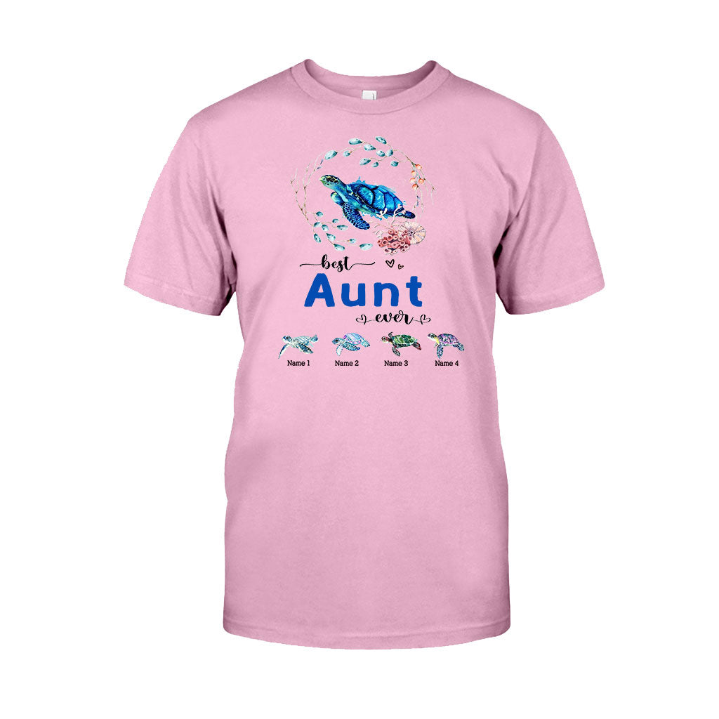Meilleure mamie du monde - Cadeau tortue pour grand-mère, grand-père, maman, papa, oncle, tante - T-shirt et sweat à capuche personnalisés