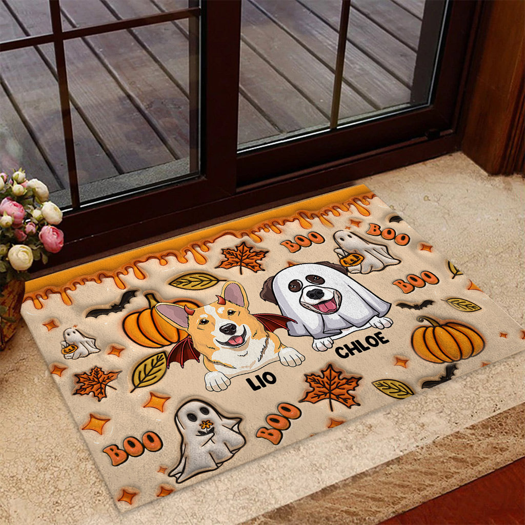 Boo - Tapis de porte personnalisé pour chien