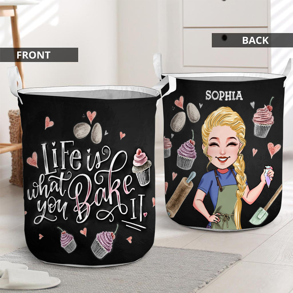 Life Is What You Bake It - Personalized Baking Storage Basket