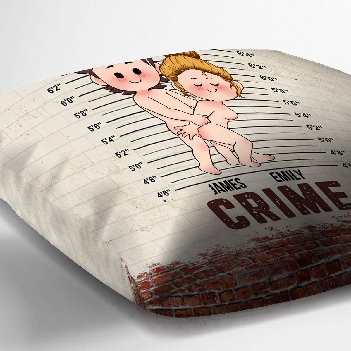 Complices - Coussin décoratif personnalisé pour couple