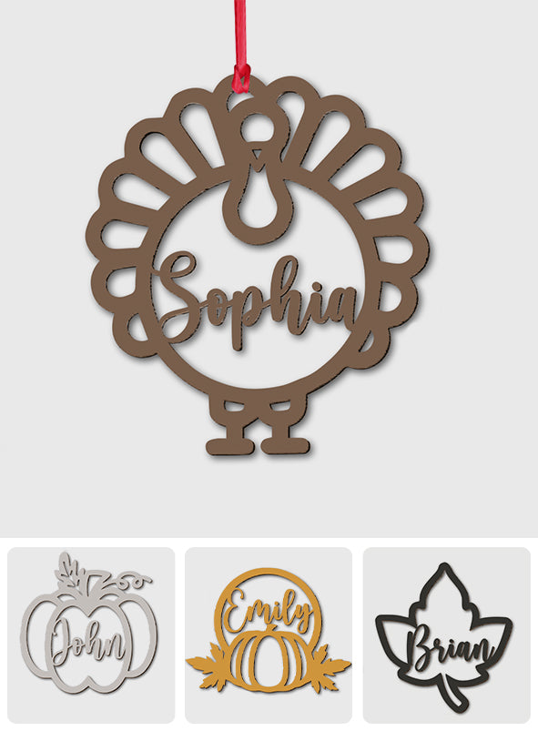 Thanksgiving Vibes - Personalized Thanksgiving Ornament